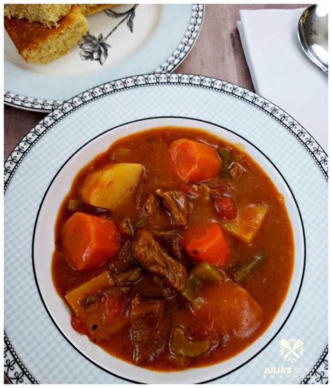 Old Fashioned Crockpot Beef Stew Julias Simply Southern