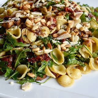 Orecchiette Pasta with Caramelized Mushrooms, Wilted Arugula and ...