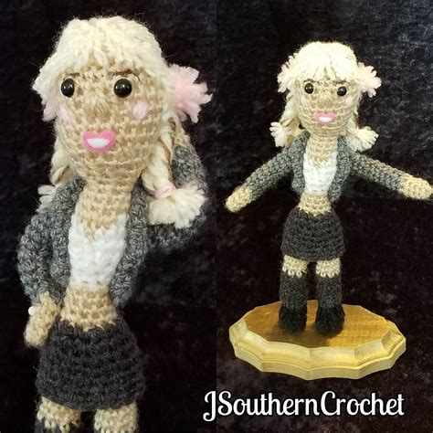 School Girl Britney Spears Inspired Crochet Doll Etsy