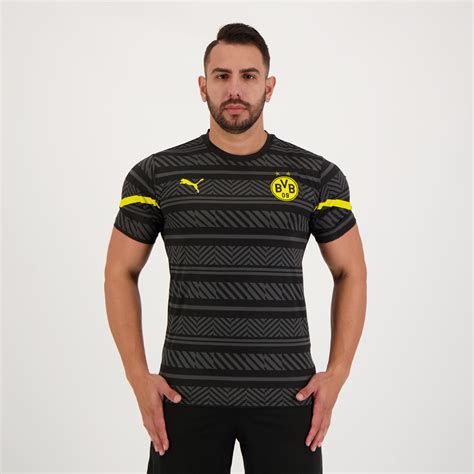 Puma Borussia Dortmund Black Pre Match Jersey Futfanatics