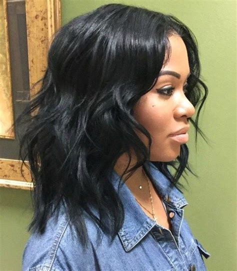 Best Eye Catching Long Hairstyles For Black Women Wavy Weave