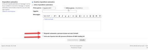 Configurare La Risposta Automatica In Gmail Open Plug Servizi Ict