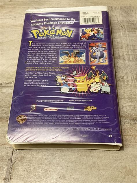 Mavin Pokemon The First Movie DVD And VHS Mewtwo Vs Mew