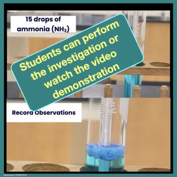 Chemical Reactions Lab Copper Sulfate Ammonia And Hydrogen Peroxide