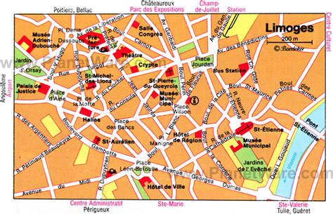 Limoges Map - France