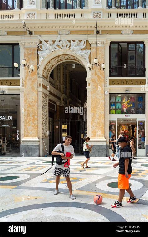 Naples Metropolitan City Of Naples Italy Neapolitain Kid Playing A