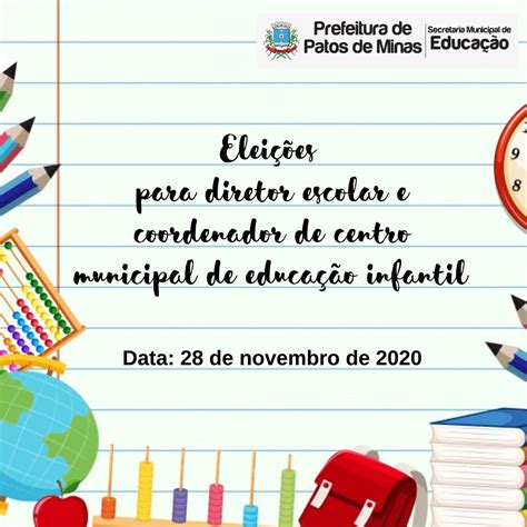 Semed Realiza No Sábado Eleição De Diretor Escolar E Coordenador De Cmei