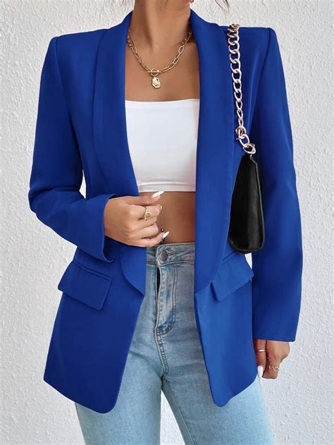 Shein Sxy Double Breasted Dual Pocket Blazer Artofit