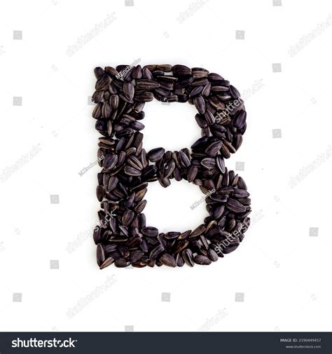 Capital Letter B Made Sunflower Seeds Stock Photo 2190449457 | Shutterstock