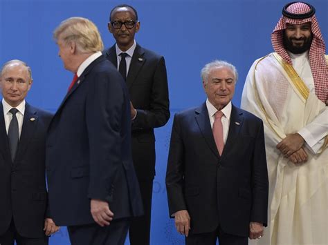 Saudi Crown Prince Mohammed Bin Salman Vladimir Putin High Five At G20 Au