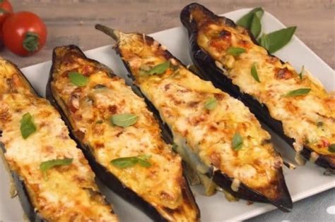 Stuffed Eggplant Boat Recipe