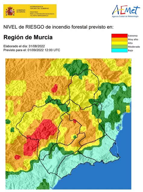 El Nivel De Riesgo De Incendio Forestal Previsto Para Este Jueves Es Muy Alto En La Cuenca De