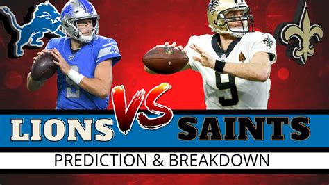 Detroit Lions Vs New Orleans Saints Prediction Analysis Breakdown