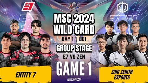 E Vs Zen Entity Vs Zino Zenith Game Mlbb Msc X Ewc Wild