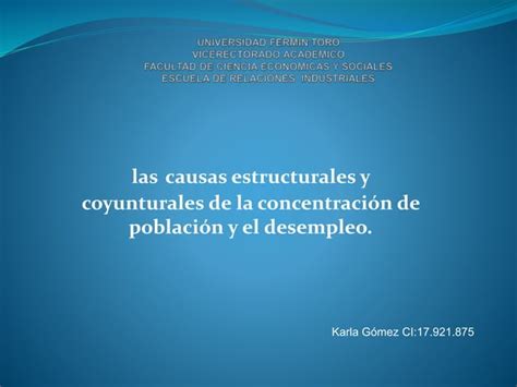 Las Causas Estructurales Y Coyunturales De La Concentración De