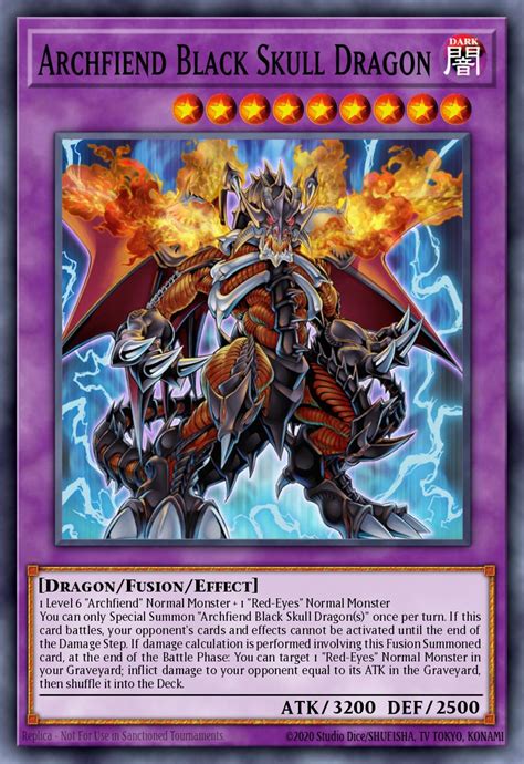 Archfiend Black Skull Dragon Yu Gi Oh Card Database Ygoprodeck