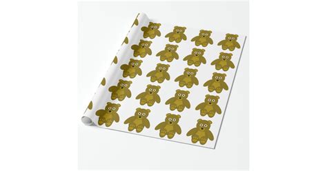 Teddy Bear Wrapping Paper Zazzle