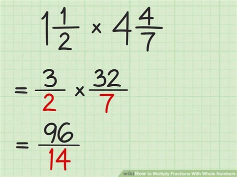 3 Ways To Multiply Fractions With Whole Numbers Wikihow Multiplying Fractions Fractions