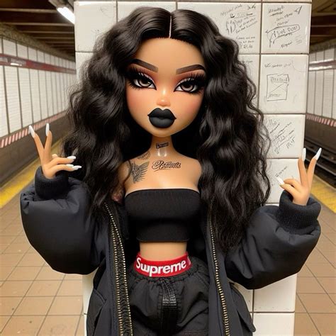 Deuces Bratz Doll 🖤 🏽 In 2024 Black Bratz Doll Doll Aesthetic Bratz Doll