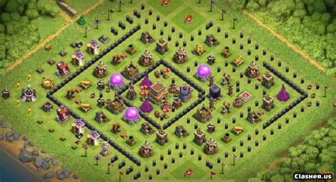 Town Hall 8 Best TH8 All Around Base With Link 7 2019 Trophy