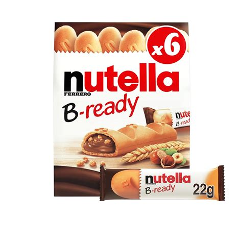 Nutella B Ready Wafer 6 X 22 G Amazon In Grocery Gourmet Foods