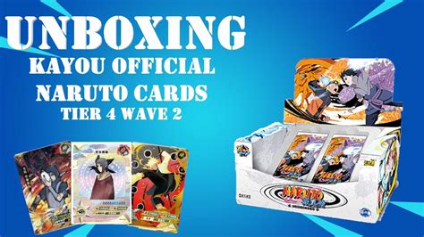 Abrindo Uma Booster Box De Cards Oficiais De Naruto Kayou Tier Wave