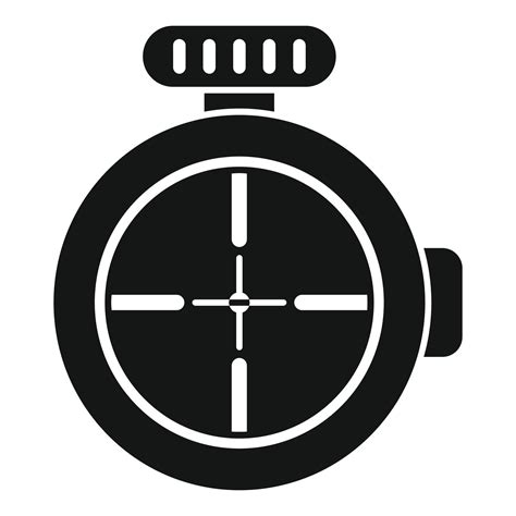 Sniper Sight Icon Simple Vector Rifle Scope 15148706 Vector Art At