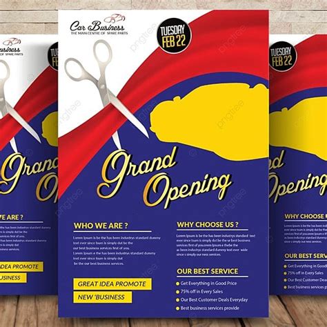 Grand Opening Flyer Template Template Download on Pngtree