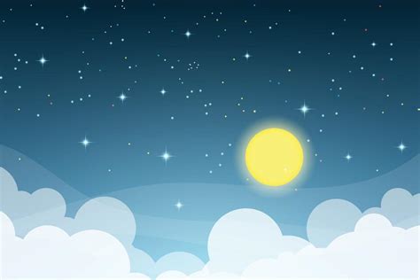 Illustration Of A Beautiful Night Sky 2251538 Vector Art At Vecteezy