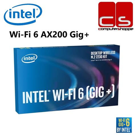 Intel Wi Fi 6 Ax200 Gig Desktop Wireless M 2 2230 Kit Shopee Malaysia