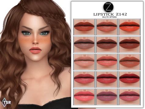 Sims 4 LIPSTICK Z142 By ZENX At TSR The Sims Book