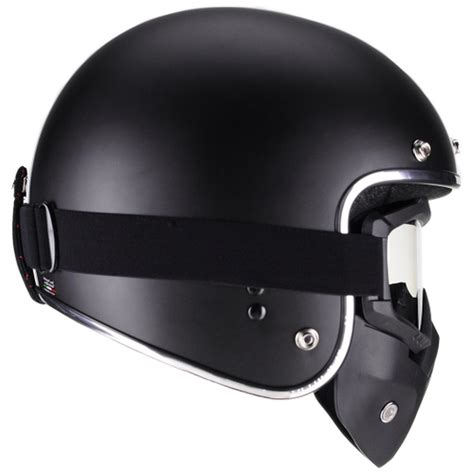 Capacete Aberto Bieffe B Classic Preto Fosco Custom No Shoptime