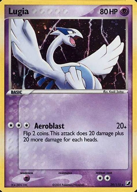 2005 Pokemon EX Unseen Forces Lugia Holo 29 TCG VCP Price Guide