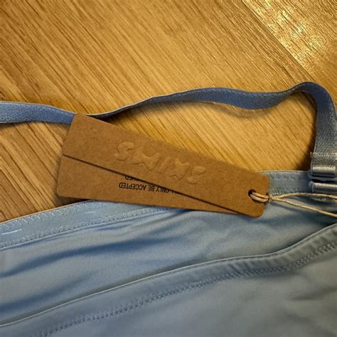 Skims Iris Blue Swim Bandeau Bikini Top Brand New Depop