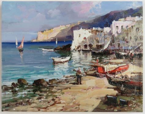 At Auction Claudio Simonetti Claudio Simonetti Painting Amalfi Coast