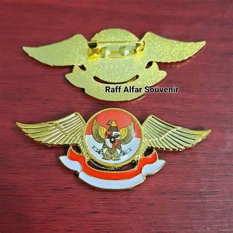 Jual Pin Garuda Pancasila Lencana Garuda Merah Putih Model Wing