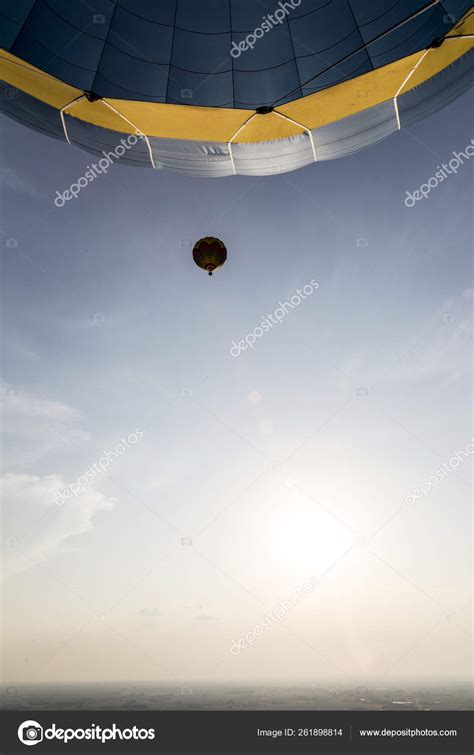Hot Air Balloon Floating Sky Stock Photo DanieleGay