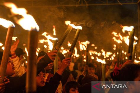 Pawai Obor Menyambut Bulan Ramadhan 1444 Hijriah ANTARA News