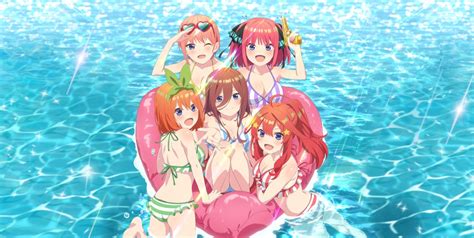 The Quintessential Quintuplets El Verano Trae A Las Quintillizas En Bikini