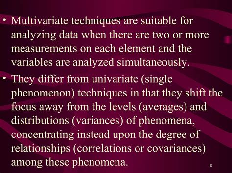 Multivariate Analysis Techniques Ppt