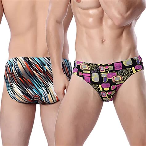 Mens Sexy Briefs Swimwear Running Pocket Beach Underwear Trunk