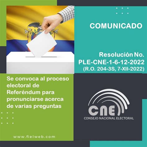 Resolución No PLE CNE 1 6 12 2022 Boletín Jurídico