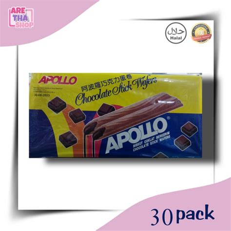 Jual Apollo Stick Wafer Coklat Malaysia Shopee Indonesia