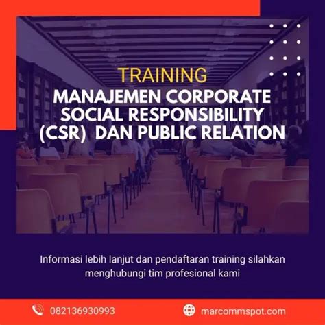 Pelatihan Manajemen Corporate Social Responsibility Csr Dan Public