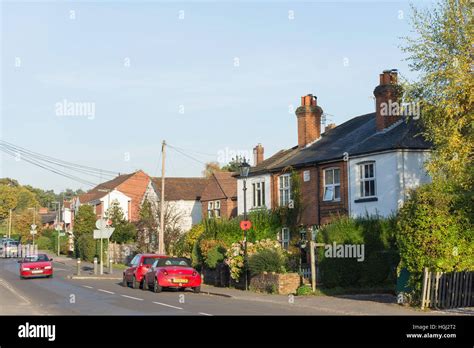 Chertsey Road, Windlesham, Surrey, England, United Kingdom Stock Photo - Alamy