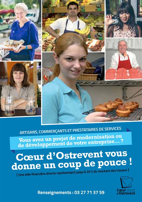 Aide aux artisans commerçants prestataires de service Coeur d Ostrevent