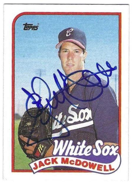 Autographed JACK MCDOWELL Chicago White Sox 1989 Topps Card - Main Line Autographs