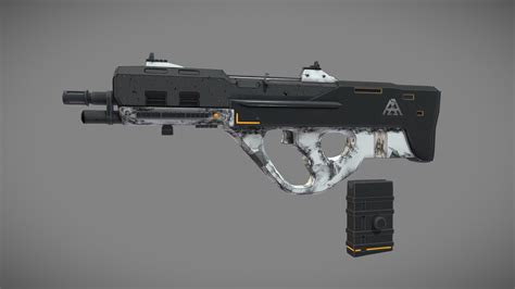 Futuristic Bullpup Rifle 3d Model By Evolvedditmur Ac873d0 Sketchfab