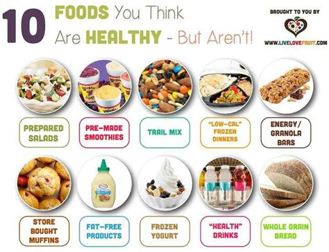 Foods That Seem Healthy But Are Not Health Facts Food High