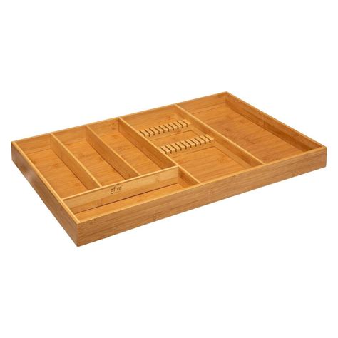 5five Vassoio Portaposate Tidy Smart Bamboo A 3 Scomparti Leroy